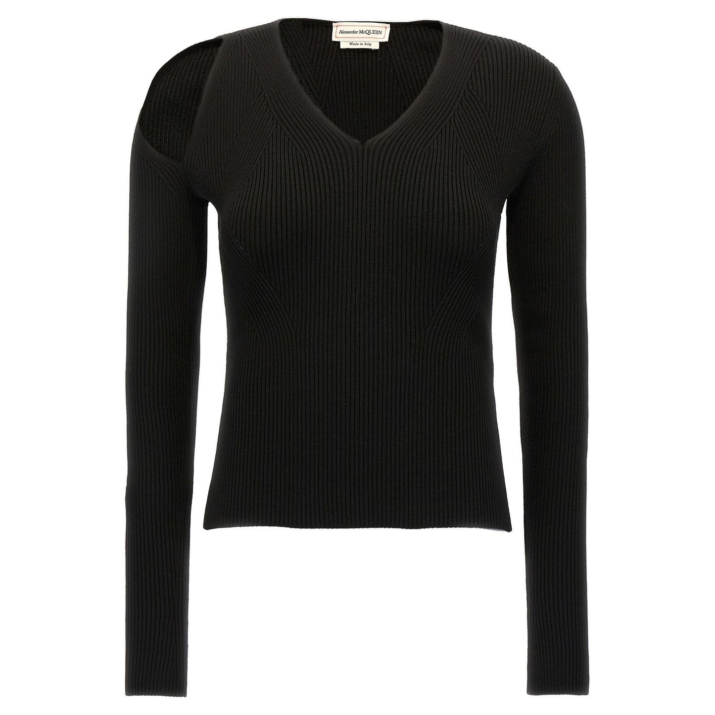 Alexander McQueen Black Wool Cardigan