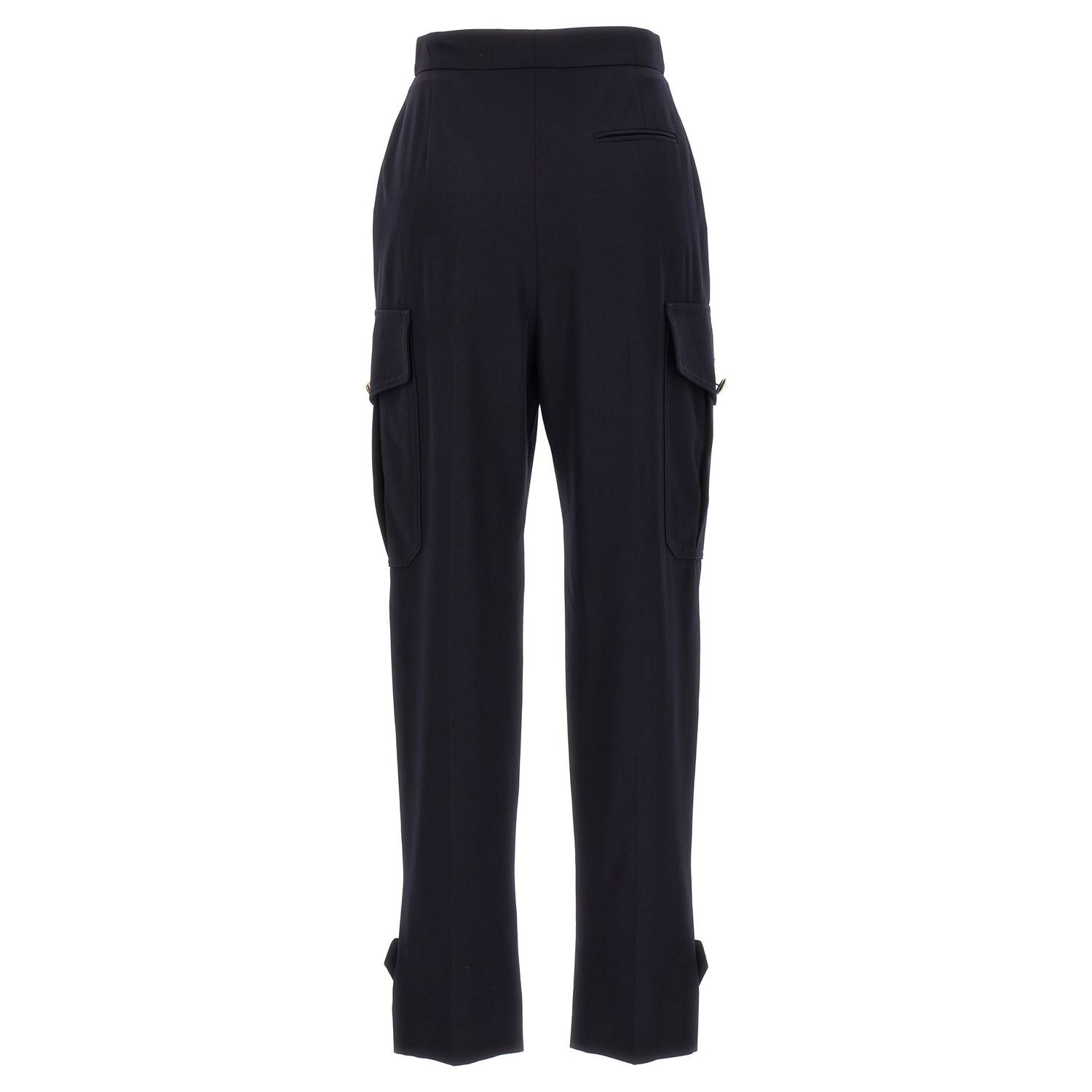 Alexander McQueen Blue Wool Cargo Pants