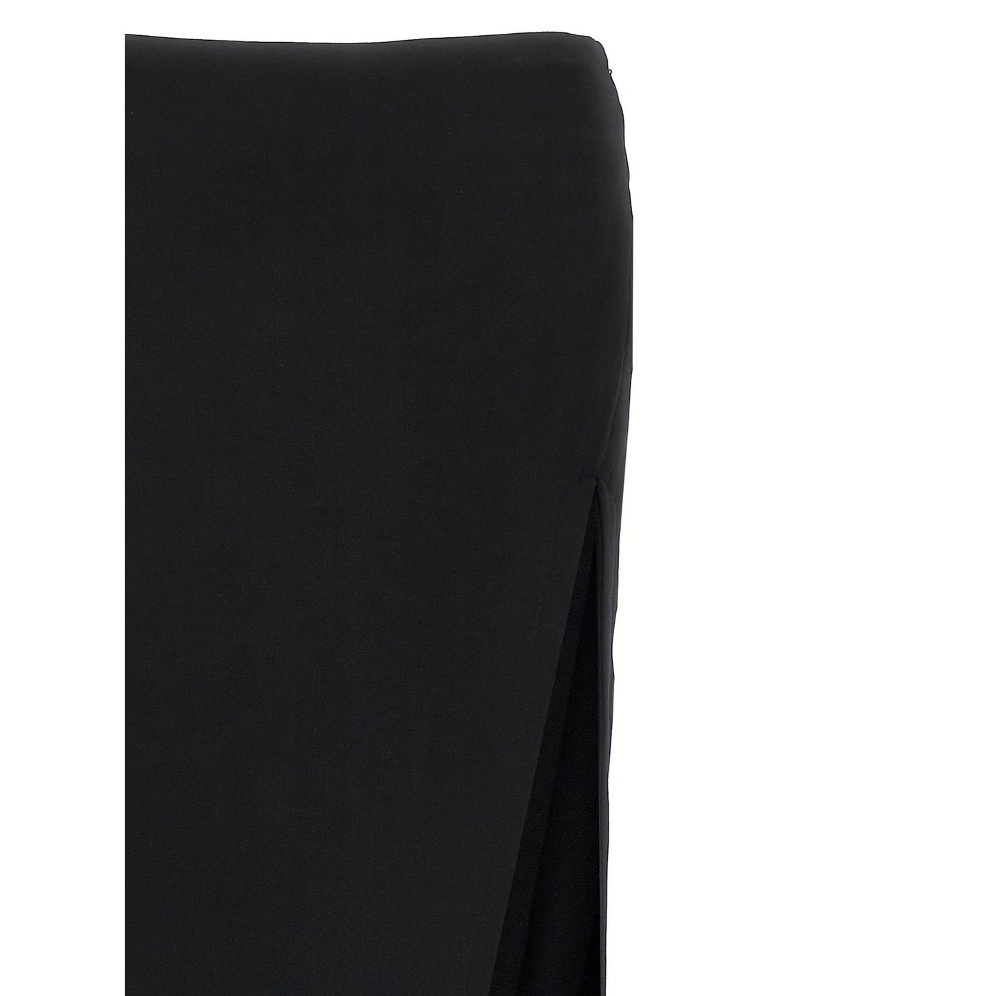Ann Demeulemeester Black Lamb Leather Mini Skirt