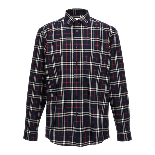 Burberry Blue Cotton Blouse