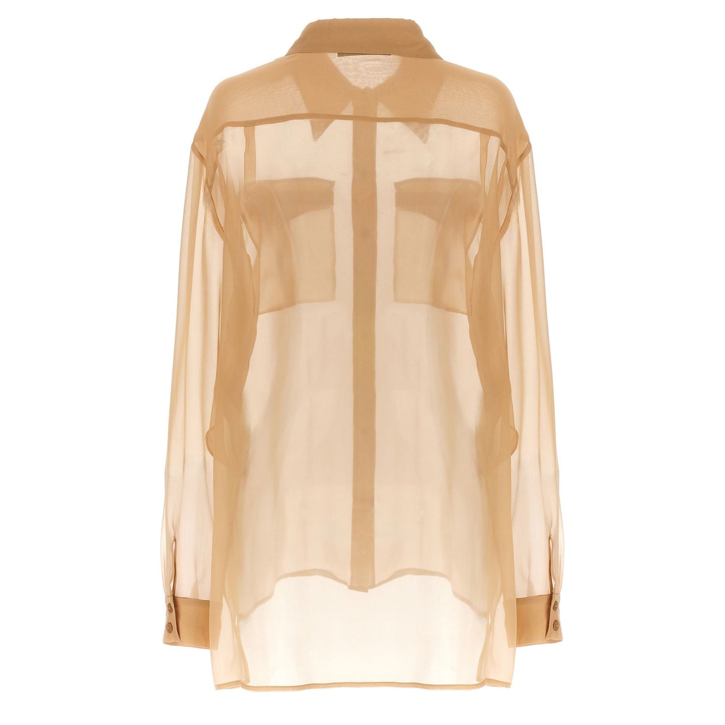Alberta Ferretti Beige Silk Blouse