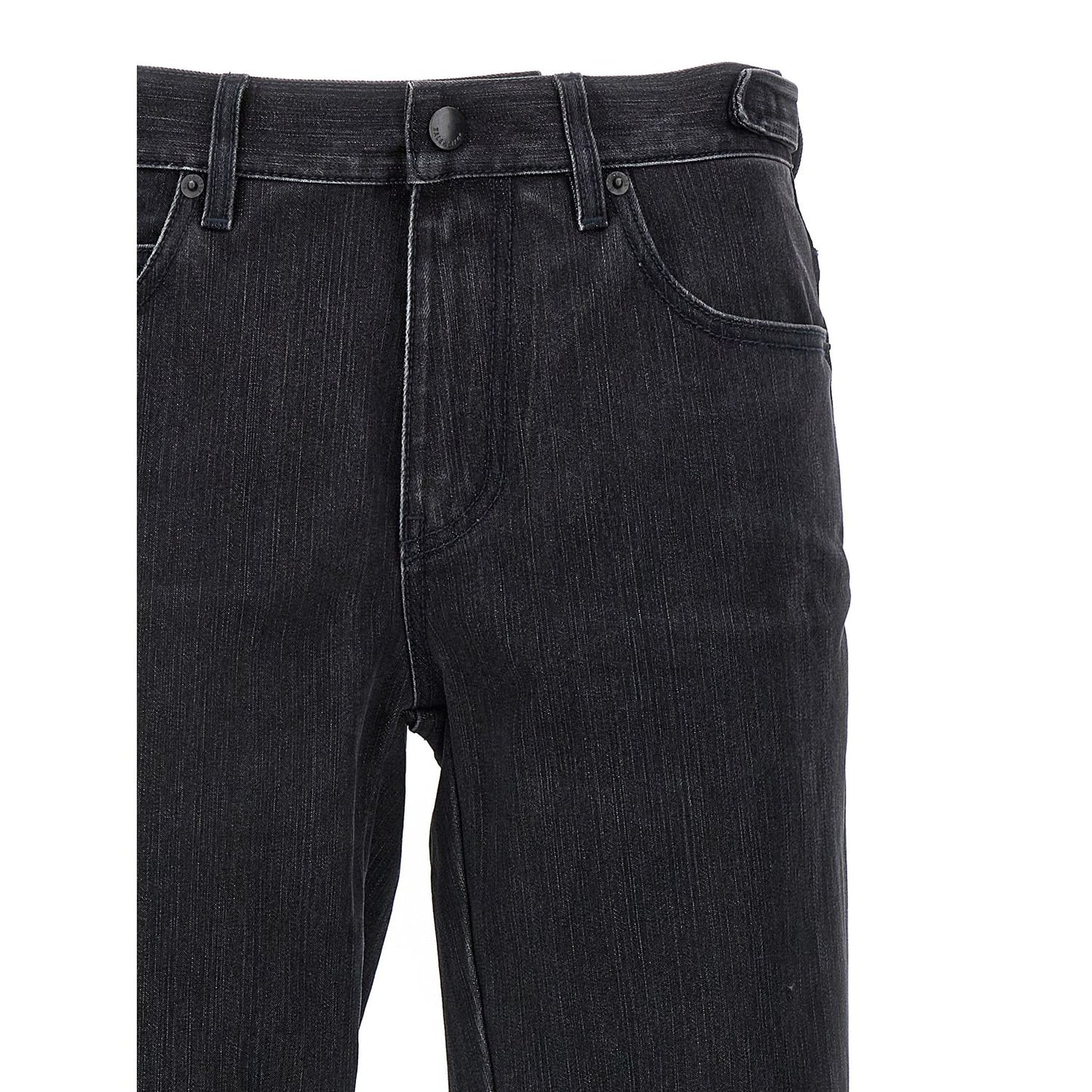 Balenciaga Black Cotton Flared Jeans