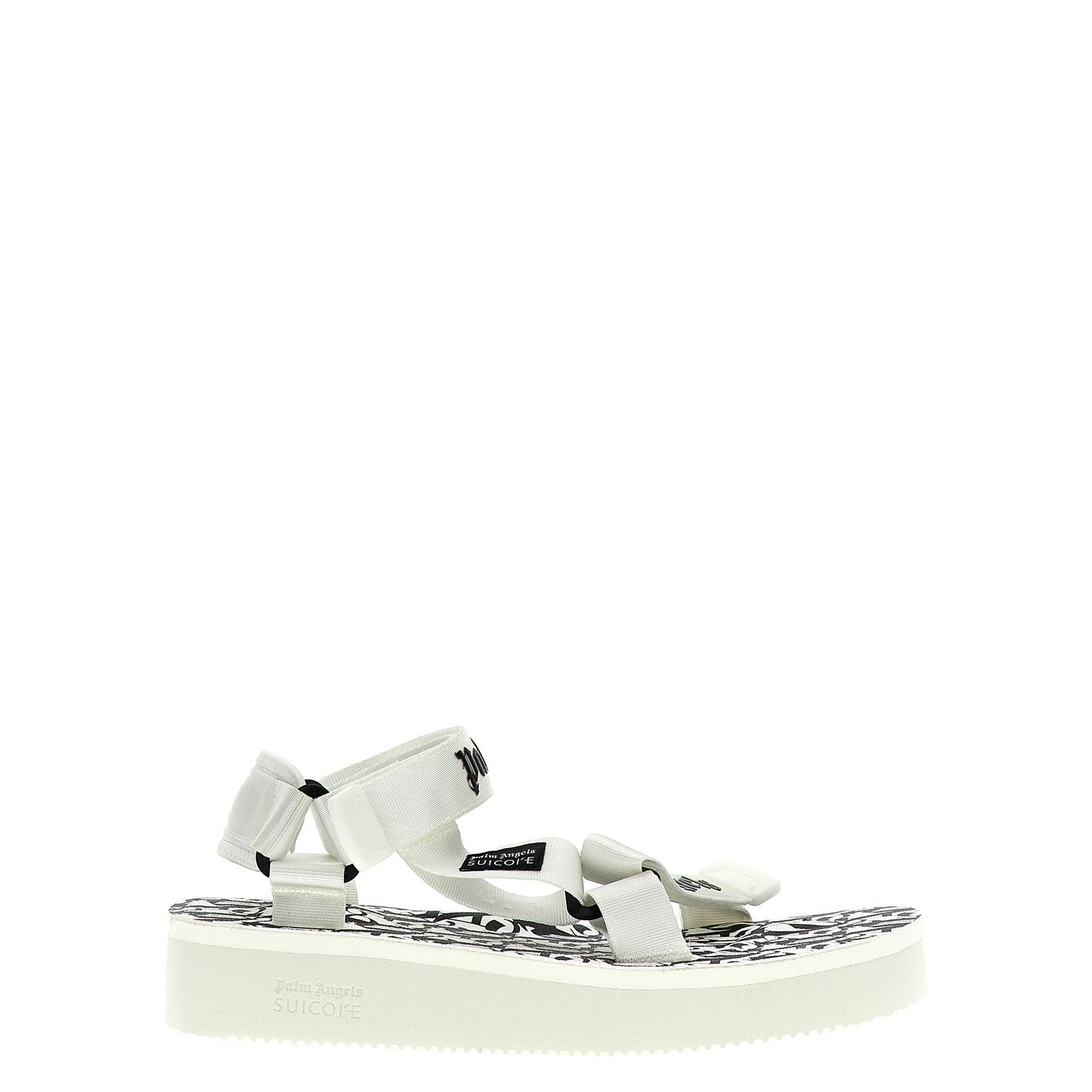 Palm Angels Bicolor Polyester Flat Sandals