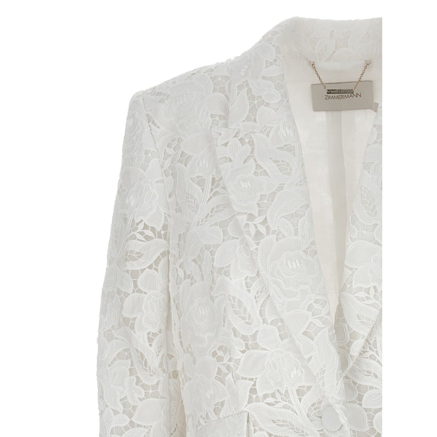 Zimmermann White Polyester Blazer