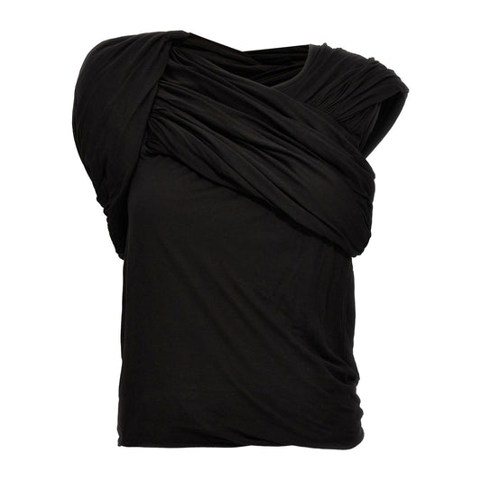 Rick Owens Black Cotton Tank Tops