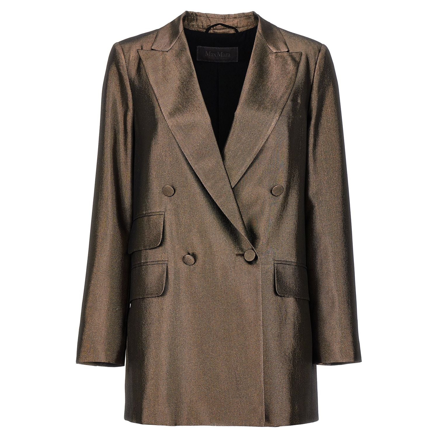 Max Mara Brown Silk Blazer