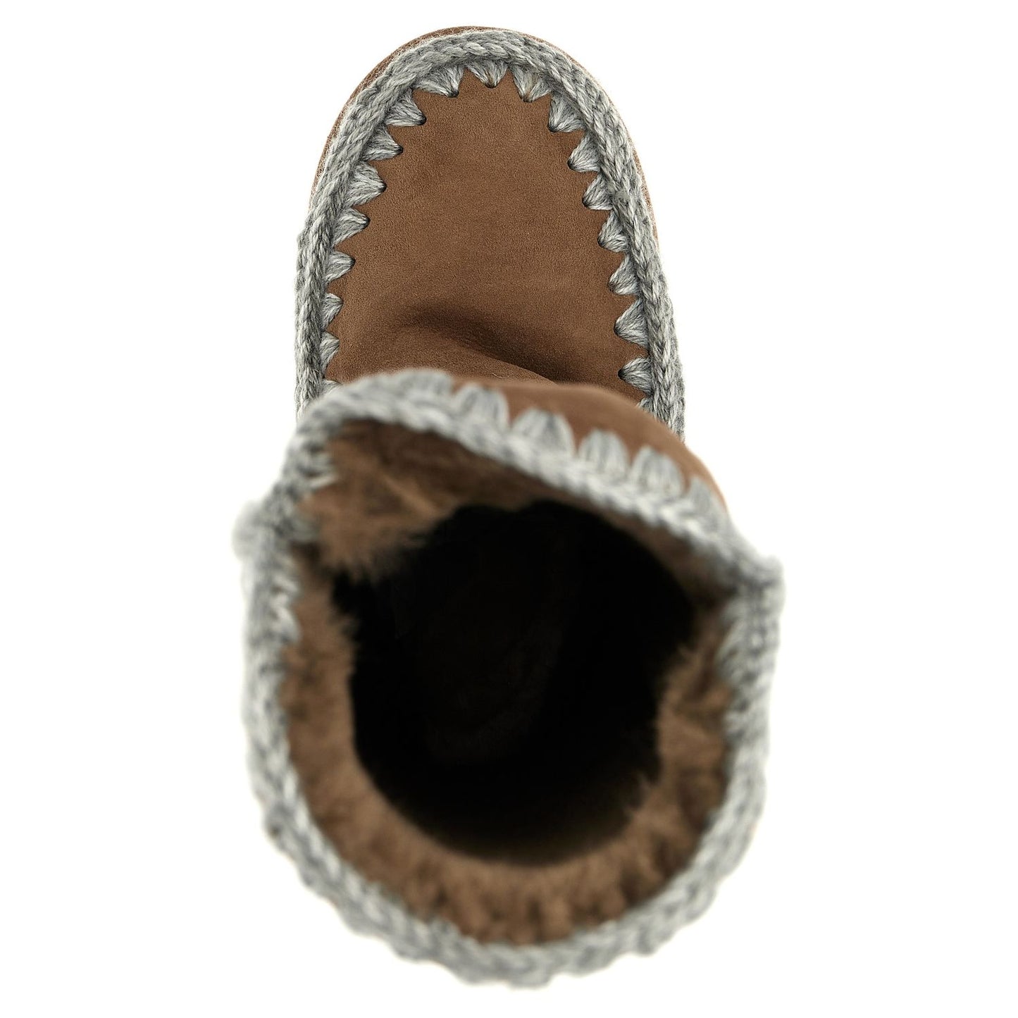 Mou Brown Lamb Leather Over The Knee