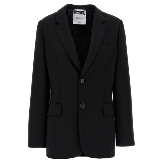 Moschino Black Polyester Blazer