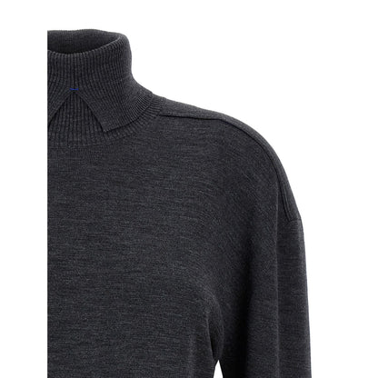 Burberry Gray Wool Cardigan