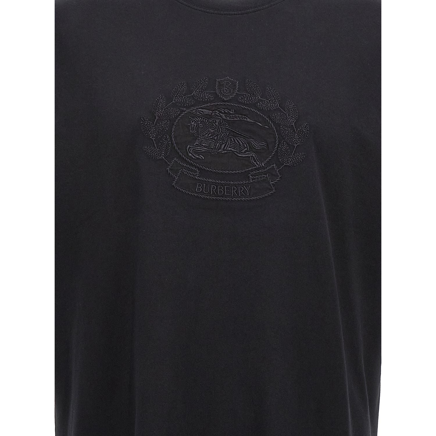 Burberry Black Cotton T-Shirt