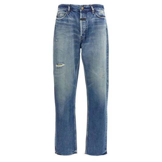 Fear Of God Blue Cotton Straight-Leg Jeans