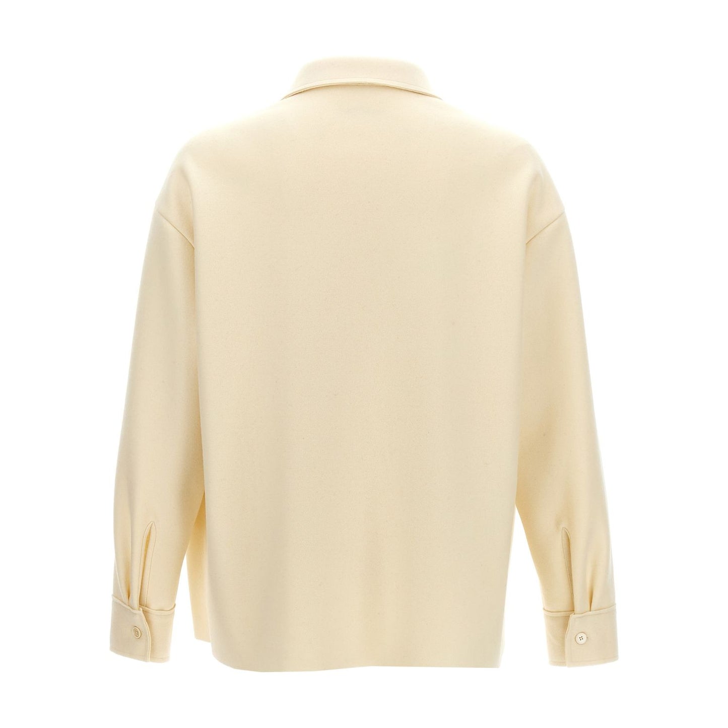 Jil Sander White Wool Blouse
