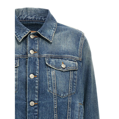 MM6 Maison Margiela Blue Cotton Denim Jacket