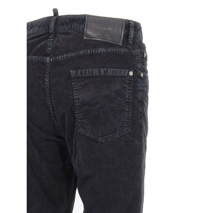 Dsquared² Blue Cotton Casual Pants