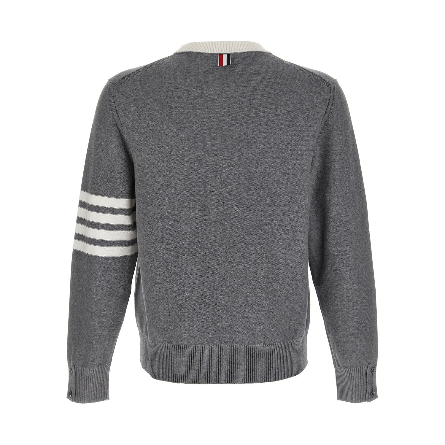 Thom Browne Gray Cotton Cardigan