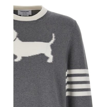 Thom Browne Gray Cotton Cardigan