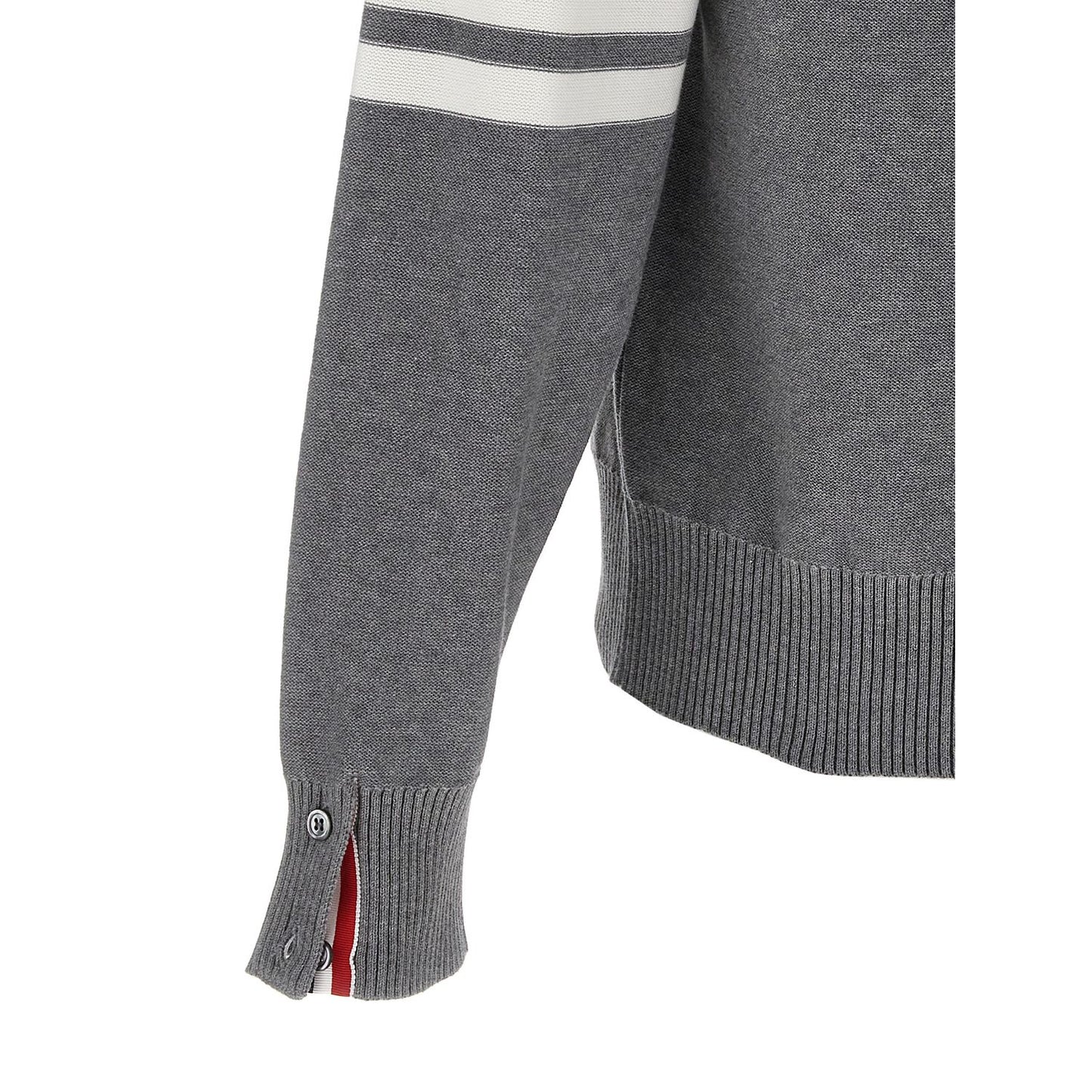 Thom Browne Gray Cotton Cardigan