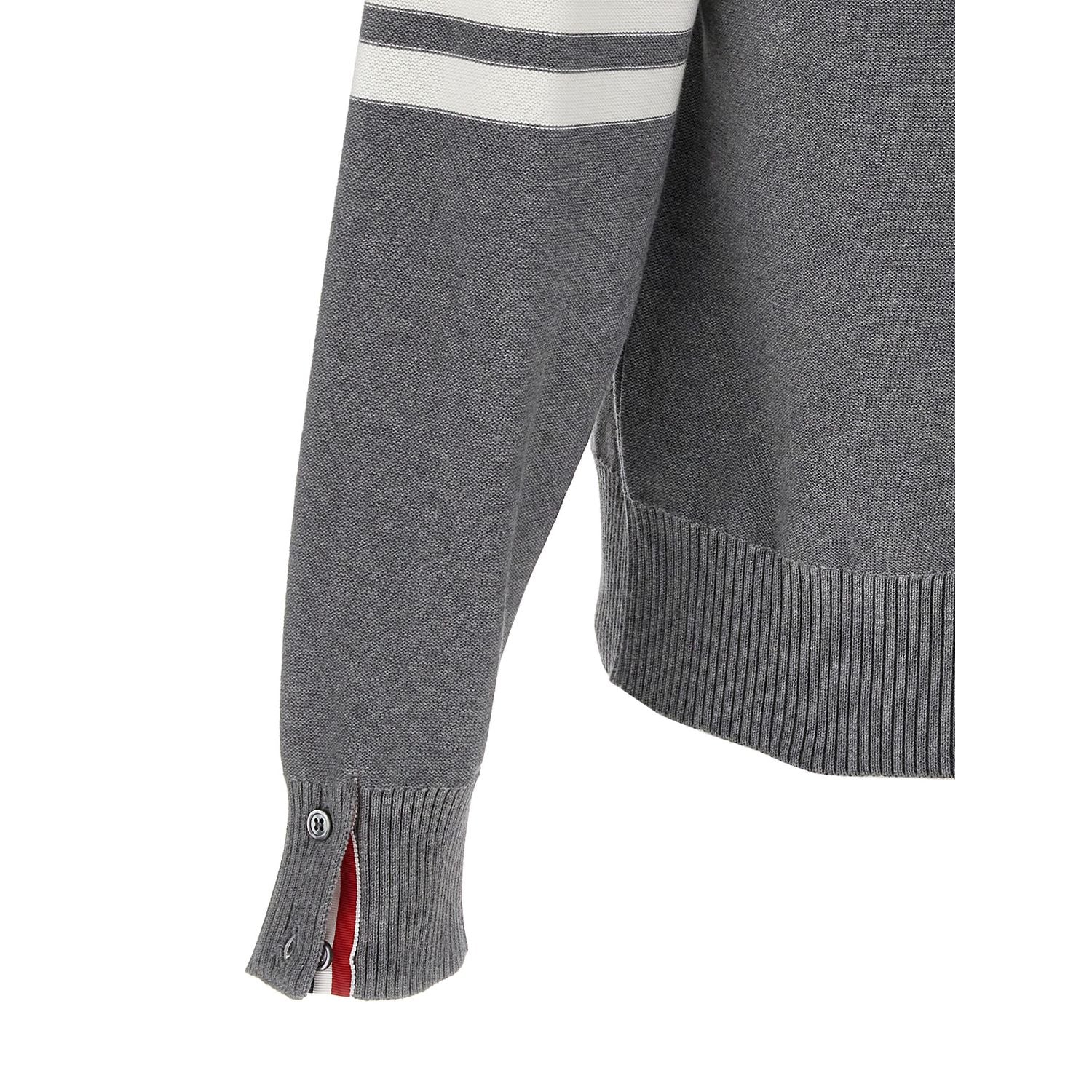 Thom Browne Gray Cotton Cardigan