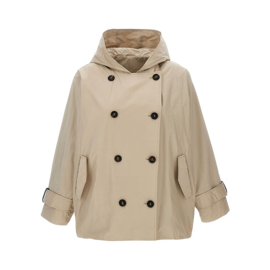 Brunello Cucinelli Beige Polyester Full-Length Jacket
