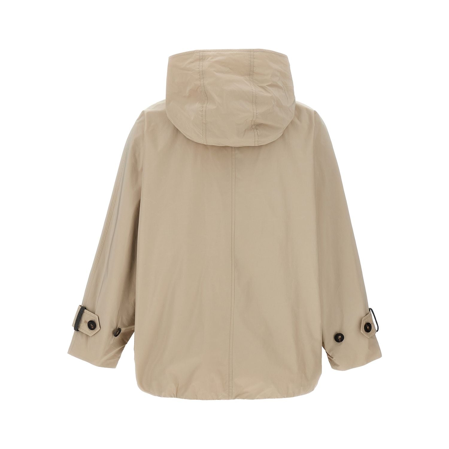 Brunello Cucinelli Beige Polyester Full-Length Jacket