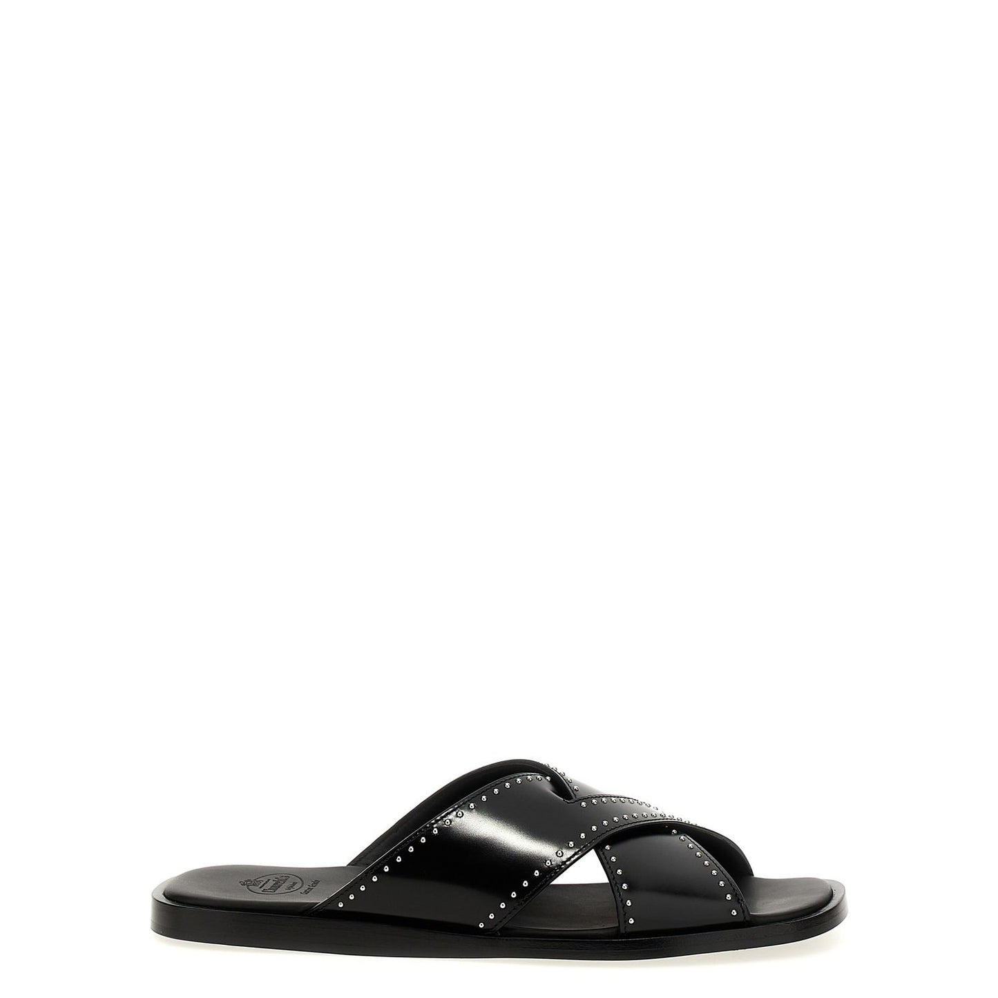 Church's Black Calf Leather Bos Taurus Slides