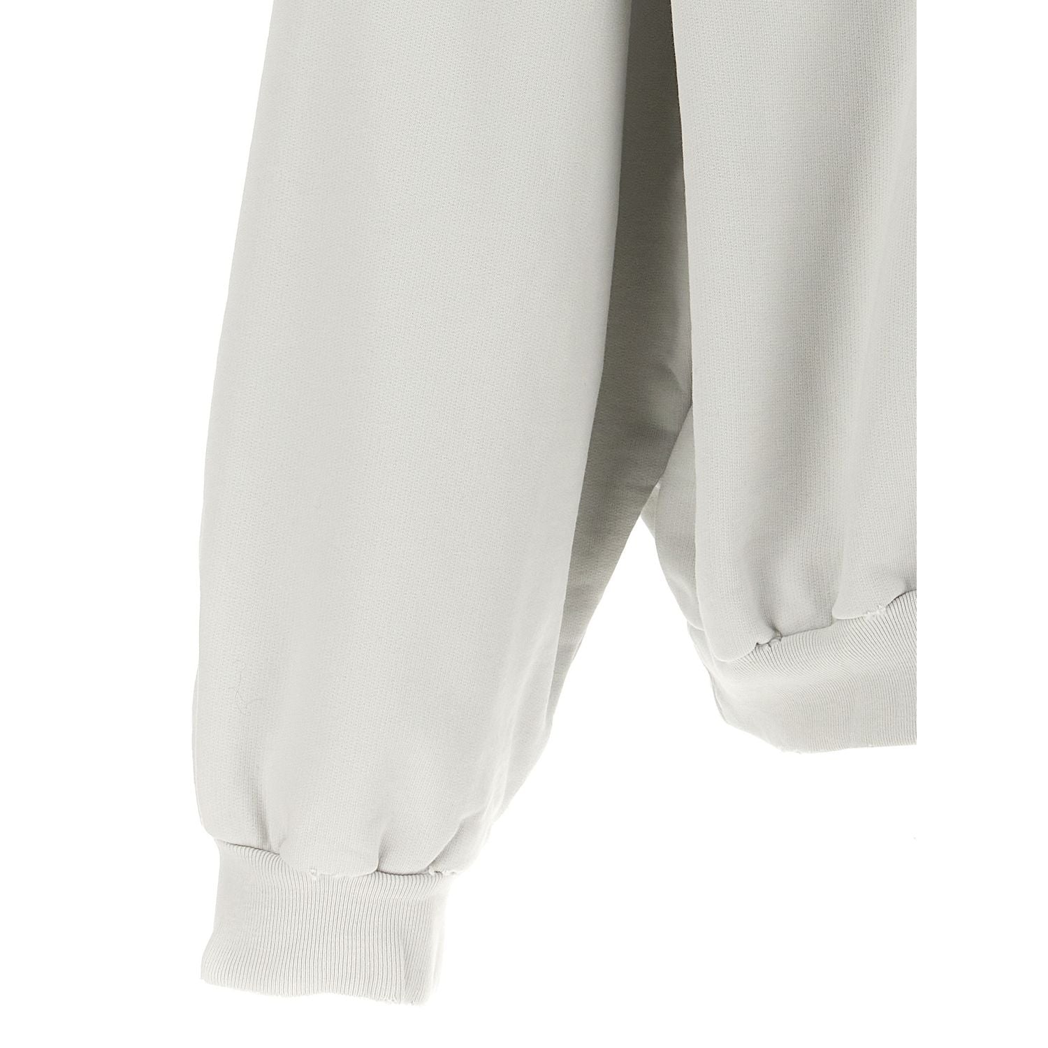 Balenciaga White Cotton Sweatshirt
