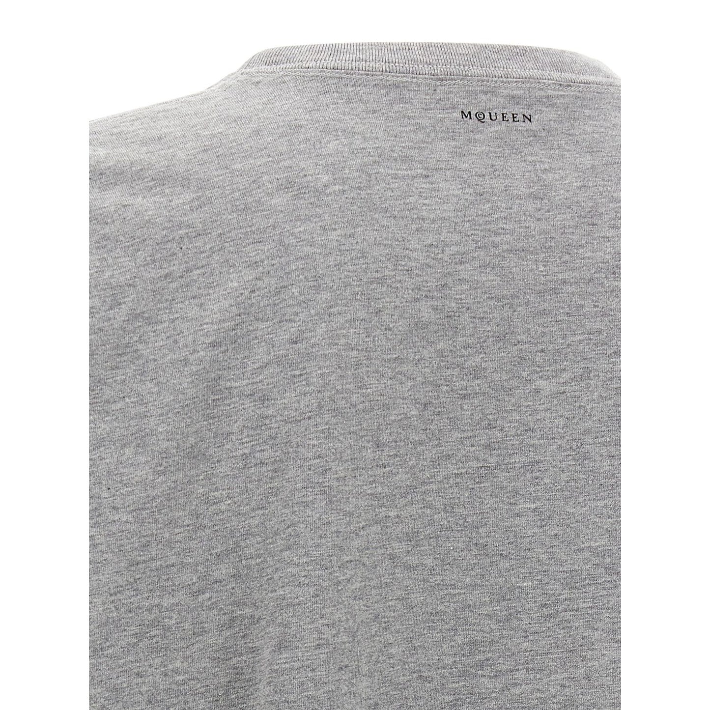Alexander McQueen Gray Cotton T-Shirt