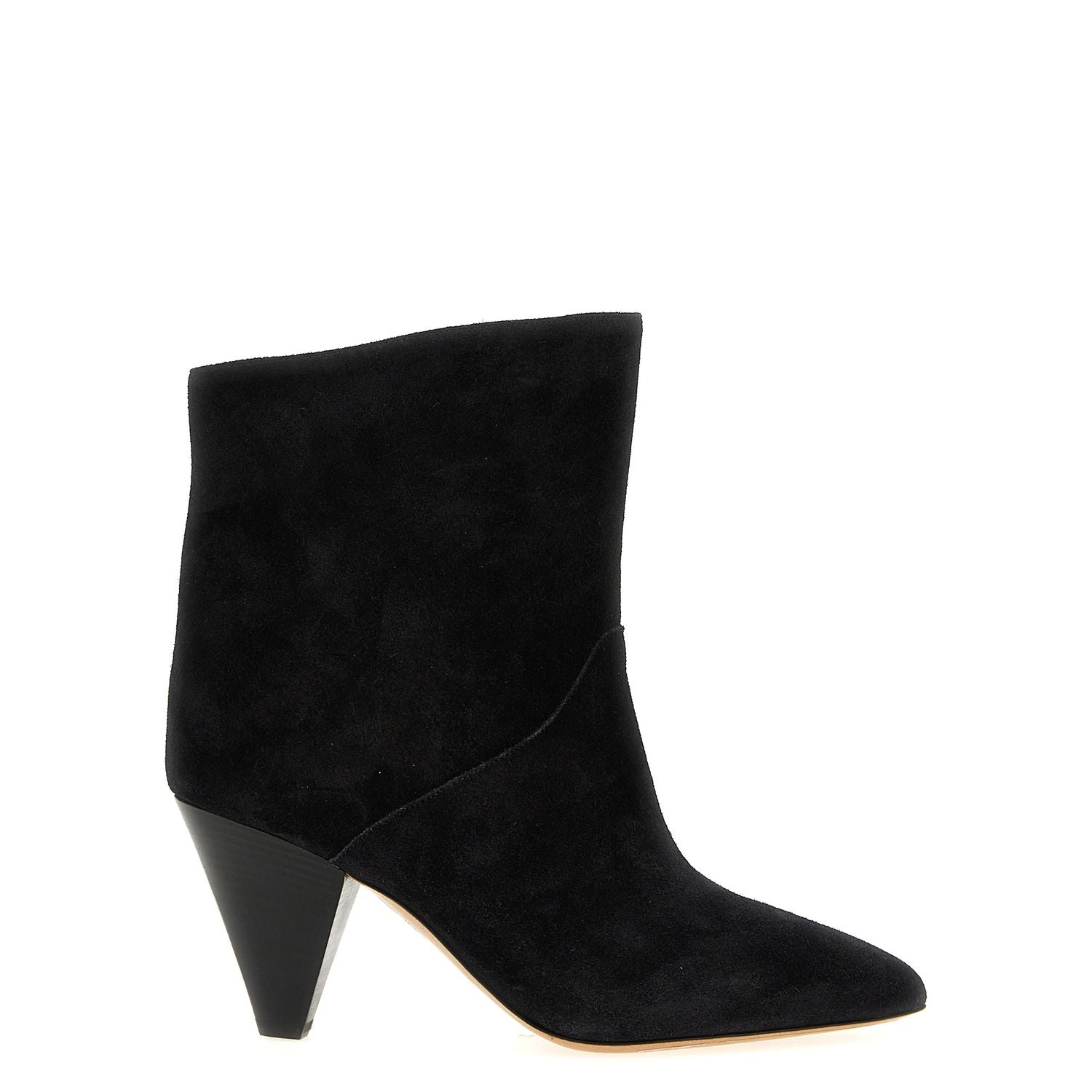 Isabel Marant Black Calfskin Ankle Boots