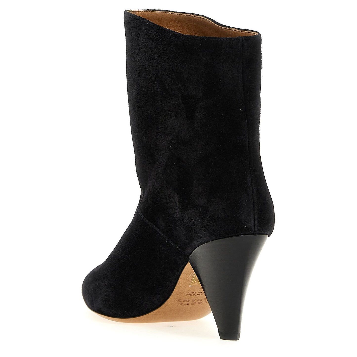Isabel Marant Black Calfskin Ankle Boots