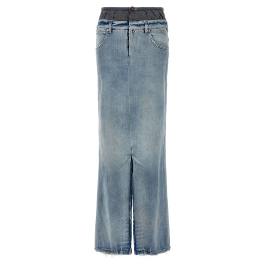 Maison Margiela Multicolor Cotton Mini Skirt