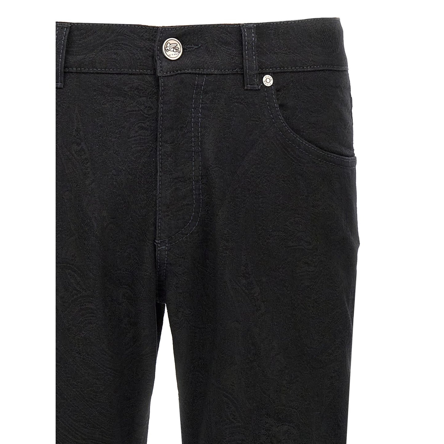 Etro Black Cotton Jeans Denim