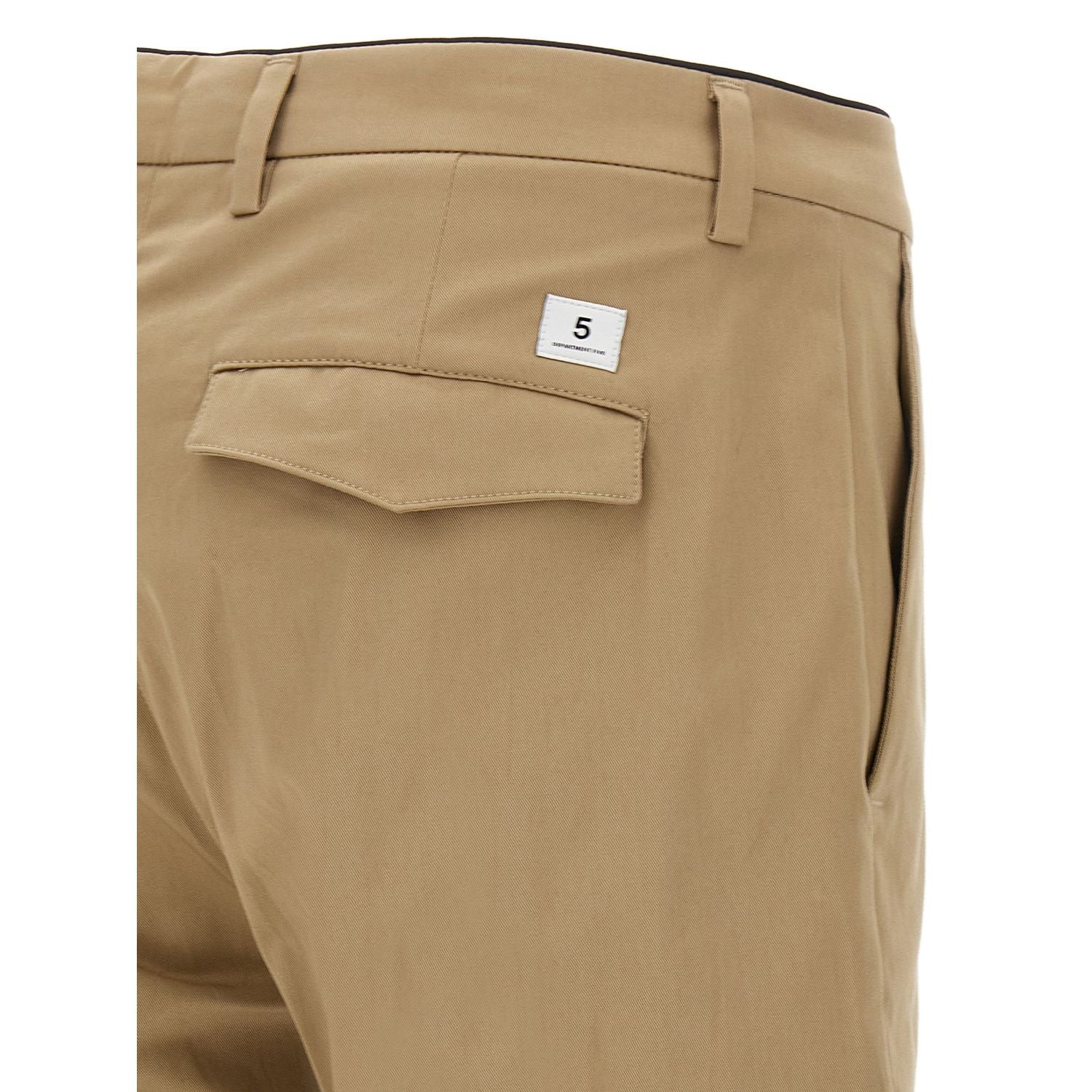 Department 5 Beige Cotton Cropped Pants
