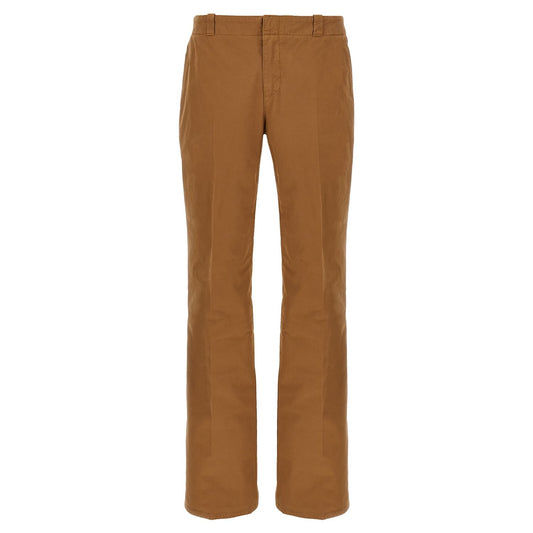 Alexander McQueen Brown Cotton Chino Pants