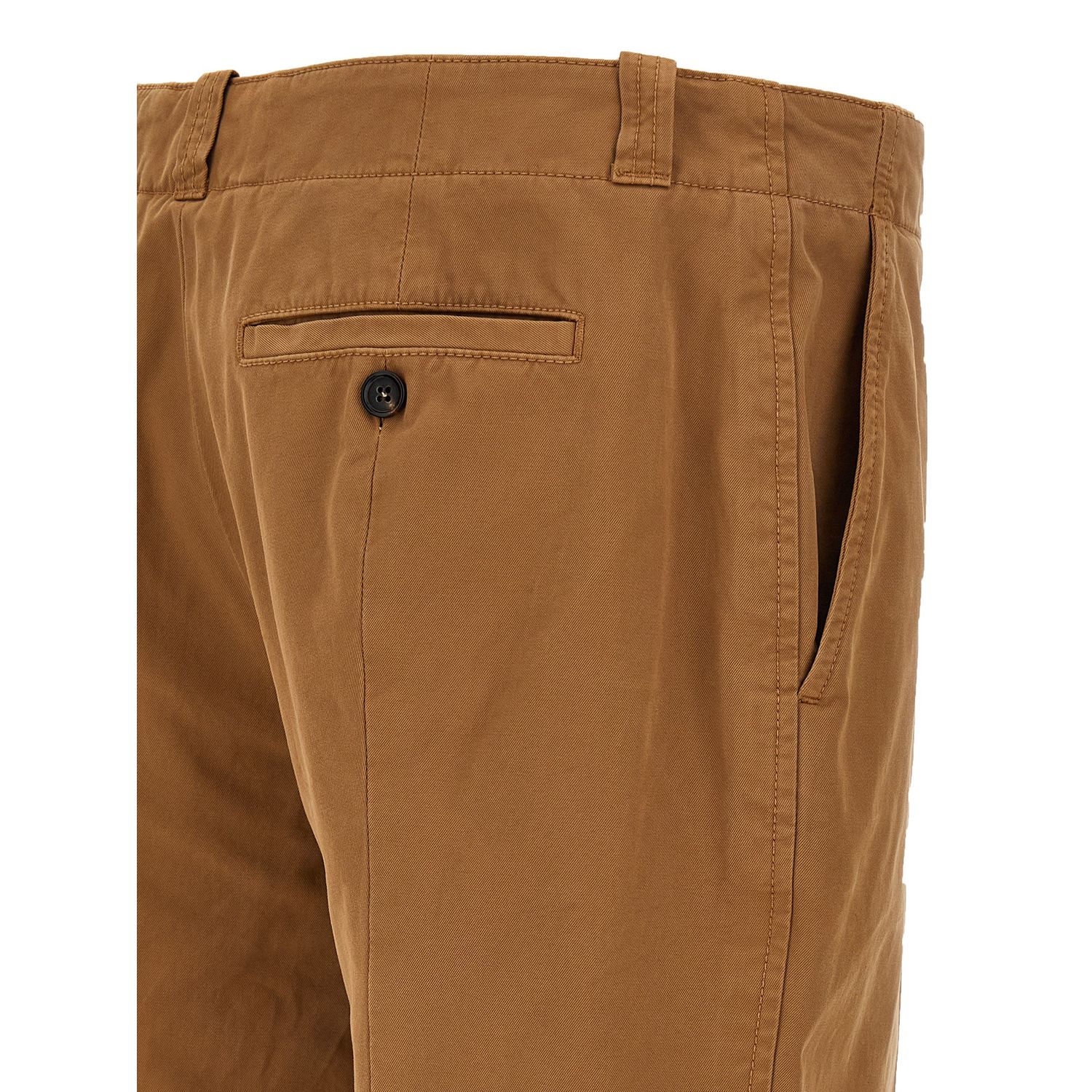 Alexander McQueen Brown Cotton Chino Pants