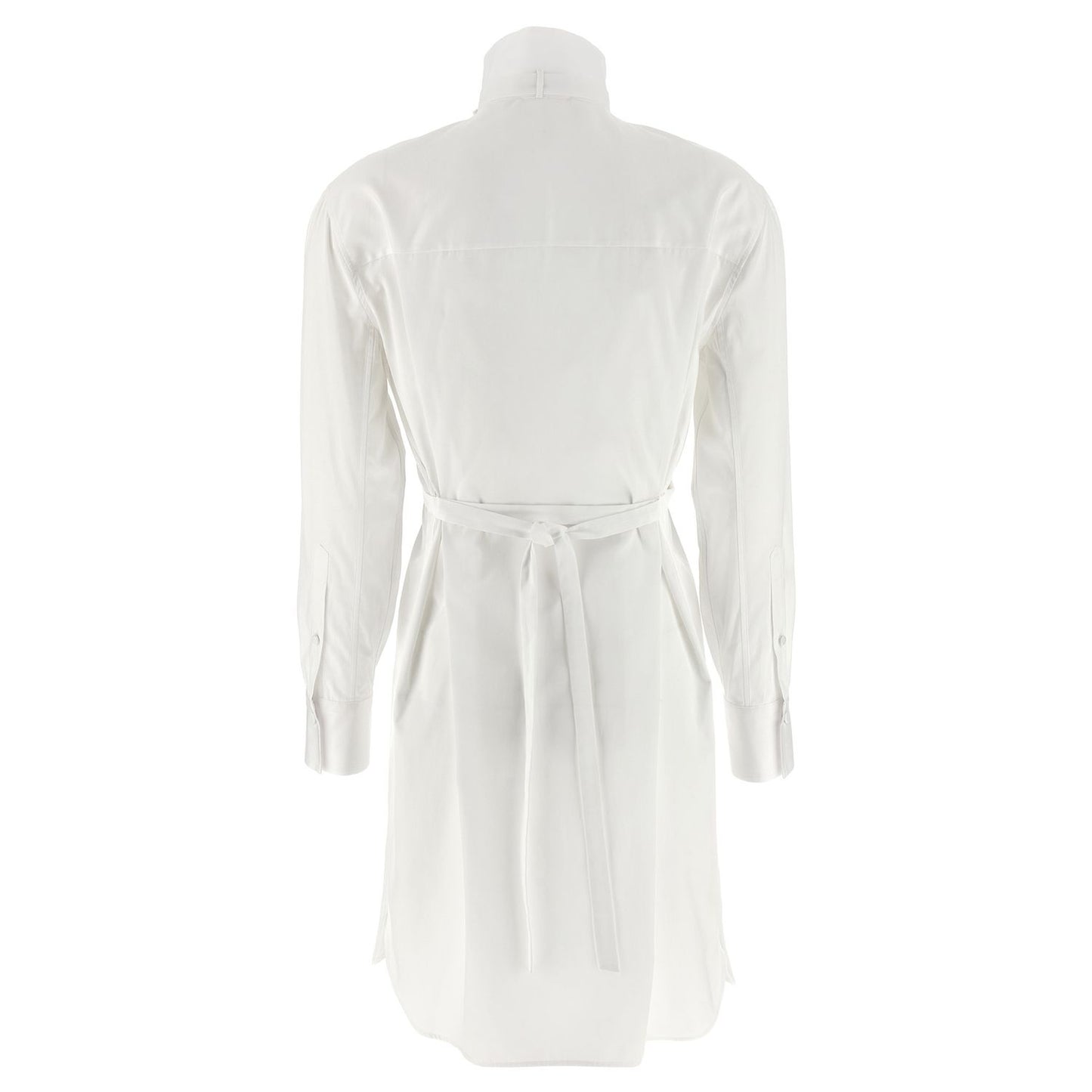 Alexander McQueen White Cotton Midi Dress