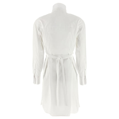 Alexander McQueen White Cotton Midi Dress