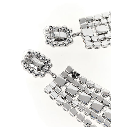 Self-Portrait Silver Cotton Earrings