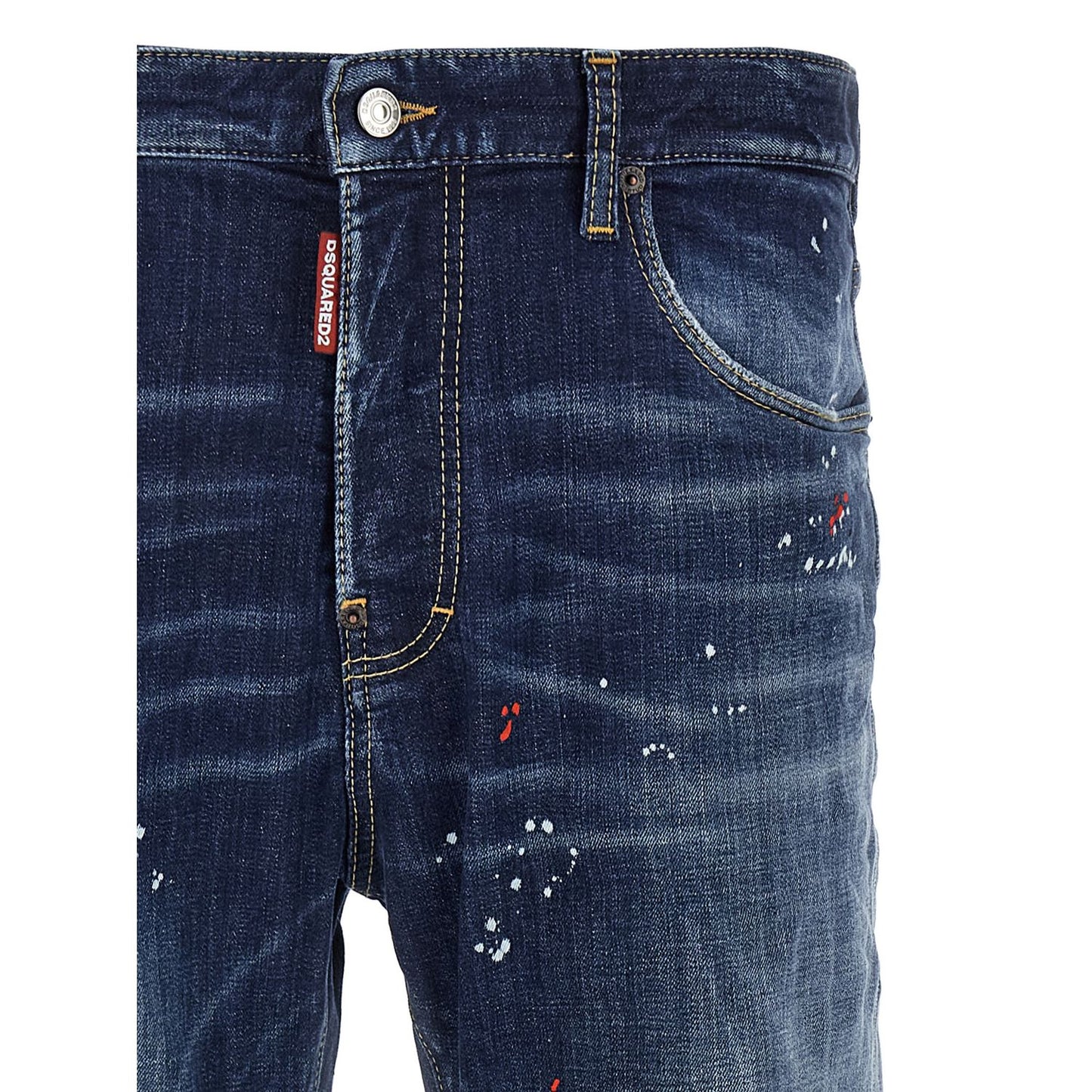 Dsquared² Blue Cotton Relaxed Fit Jeans