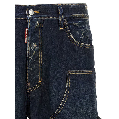 Dsquared² Blue Cotton Jeans Denim