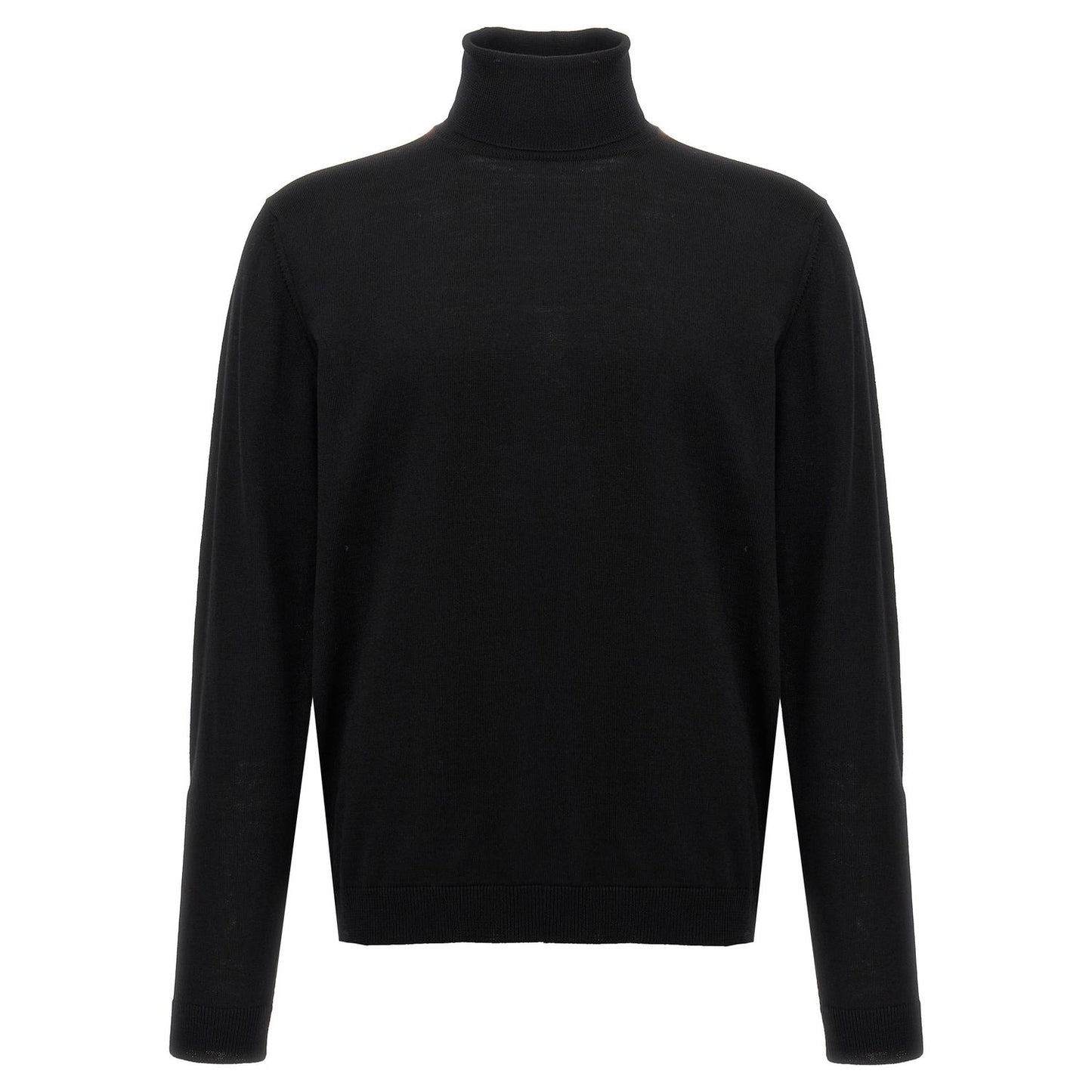 Roberto Collina Black Merino Wool Cardigan