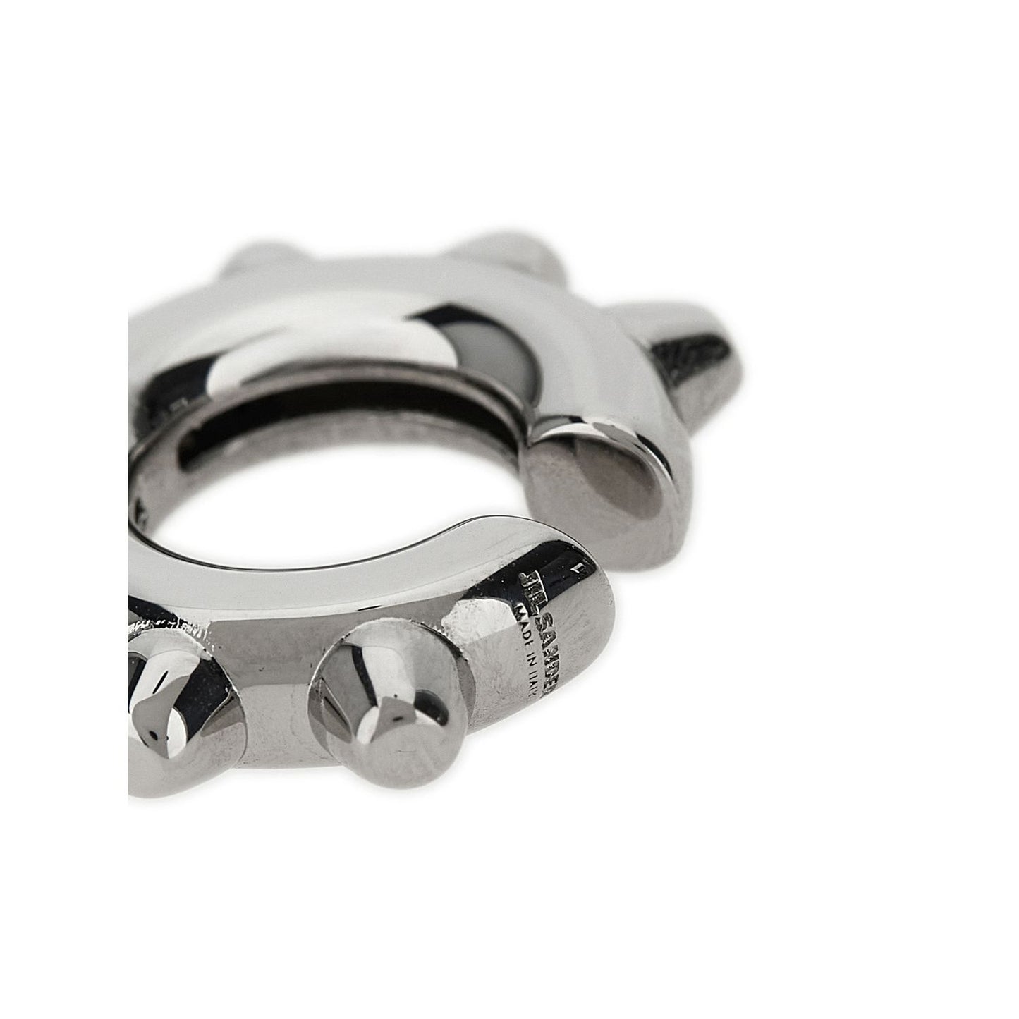 Jil Sander Silver Brass Earrings