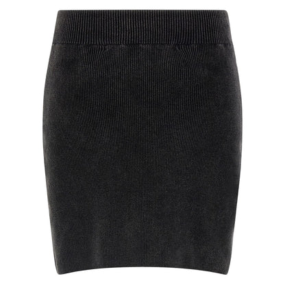 Alexander Wang Black Cotton Long Skirt