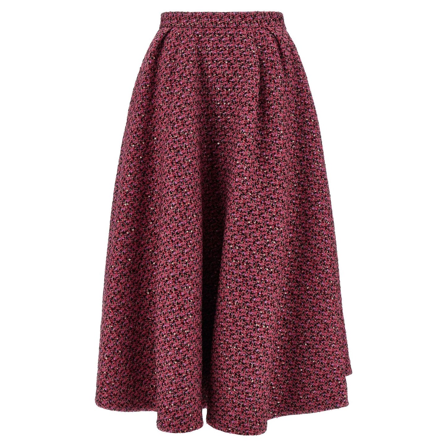 Alessandra Rich Multicolor Polyamide Midi Skirt