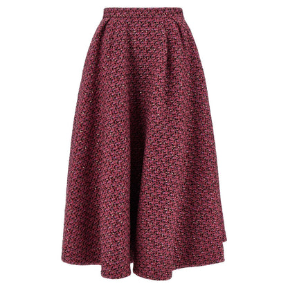 Alessandra Rich Multicolor Polyamide Midi Skirt