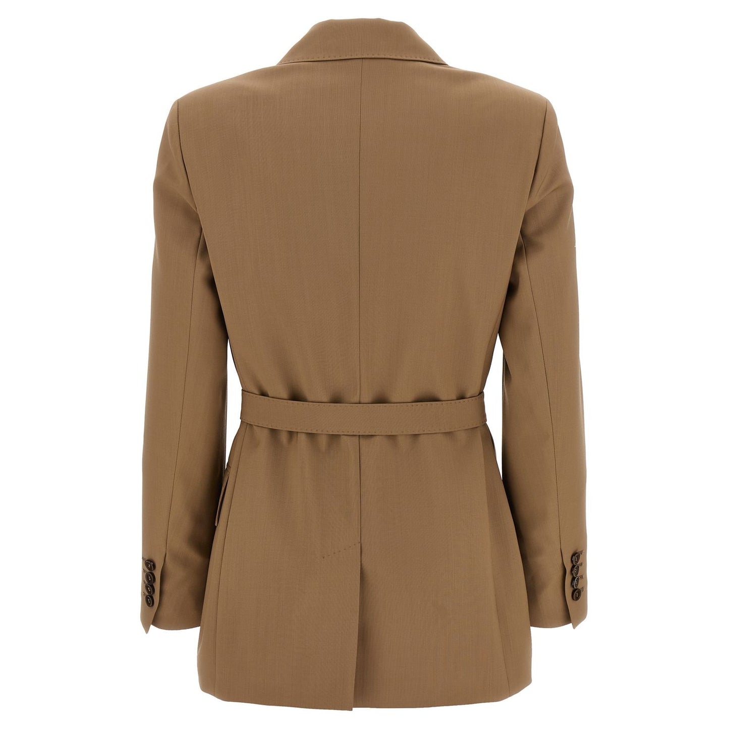 Max Mara Brown Virgin Wool Blazer