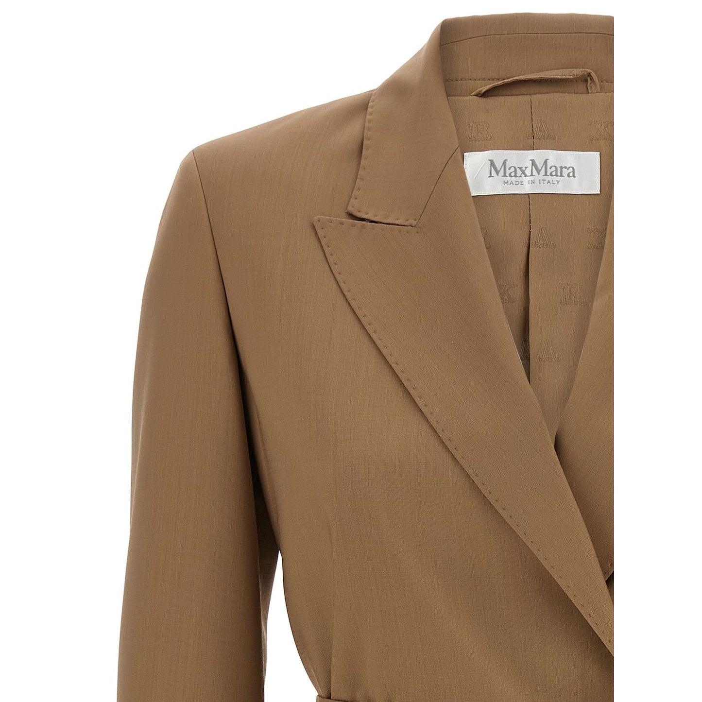 Max Mara Brown Virgin Wool Blazer
