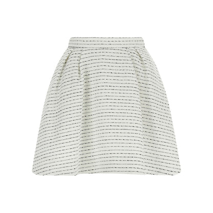 Alessandra Rich White Polyamide Long Skirt