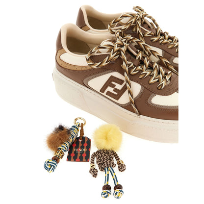 Fendi Multicolor Calfskin Platform Sneakers