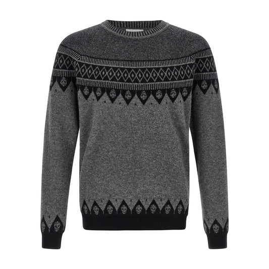 Alexander McQueen Gray Wool Cardigan