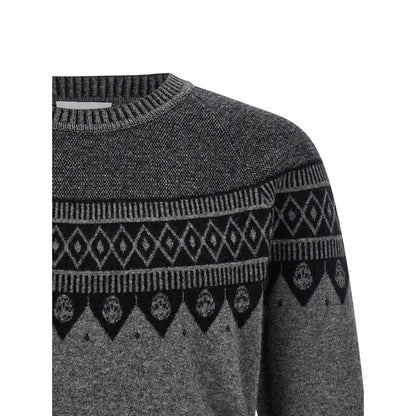 Alexander McQueen Gray Wool Cardigan